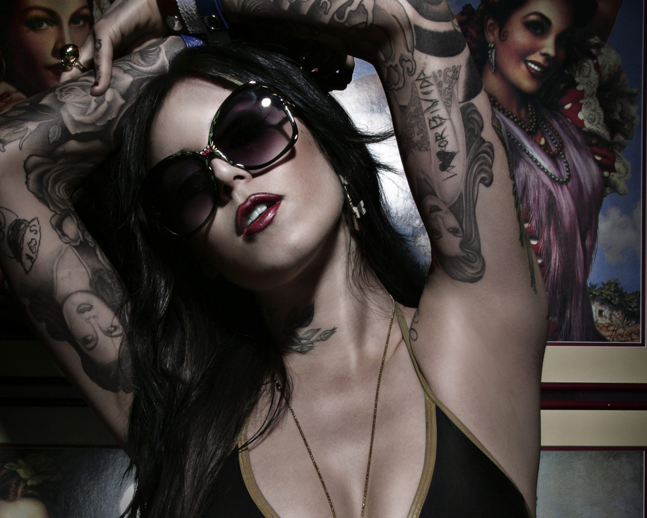 Девушка мастер тату Kat Von D