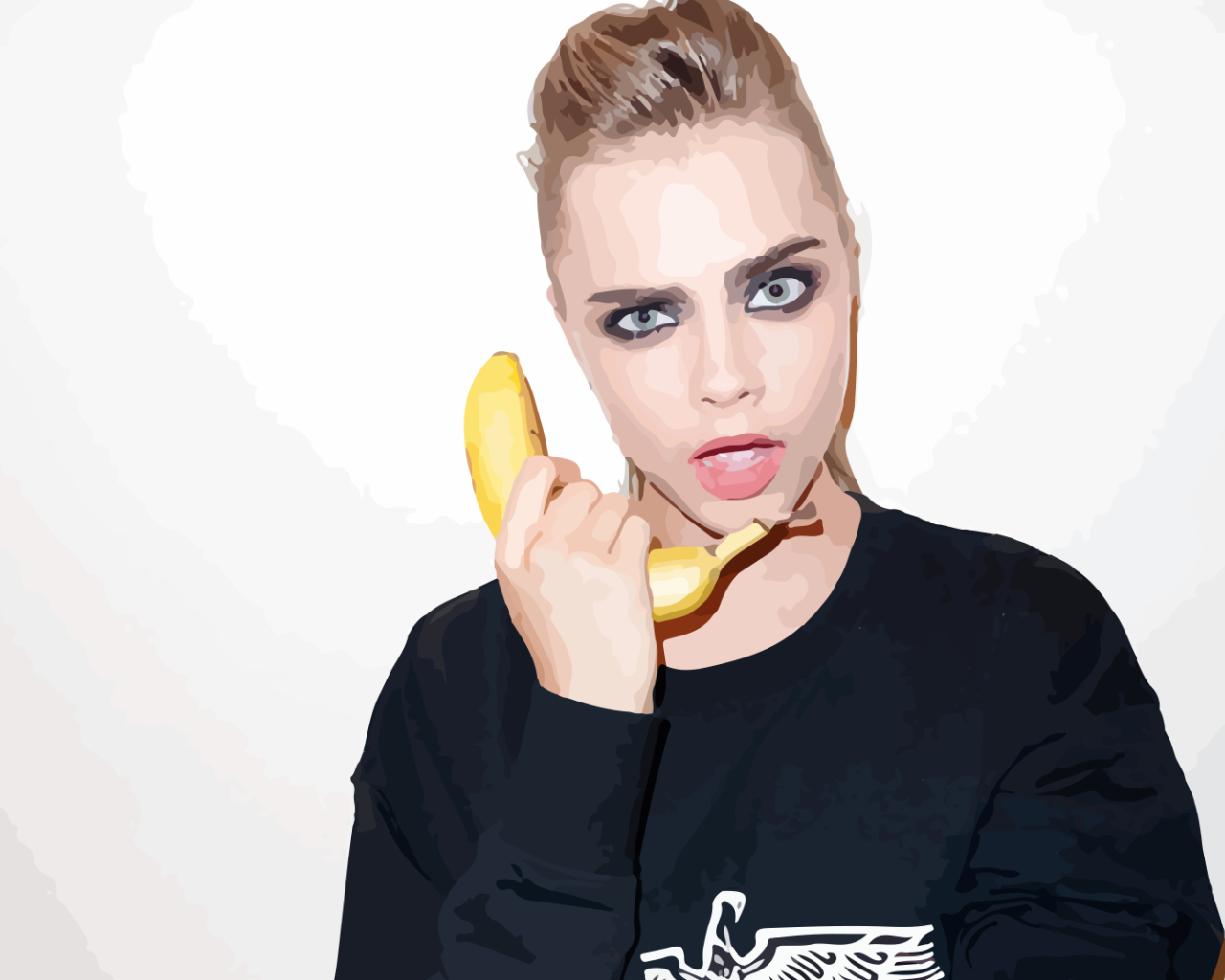 Девушка с бананом, Кара Делевинь