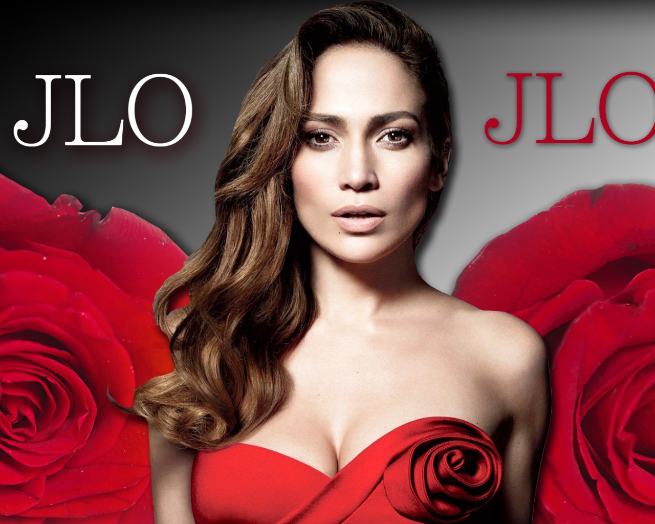 Дженнифер Лопес в розах