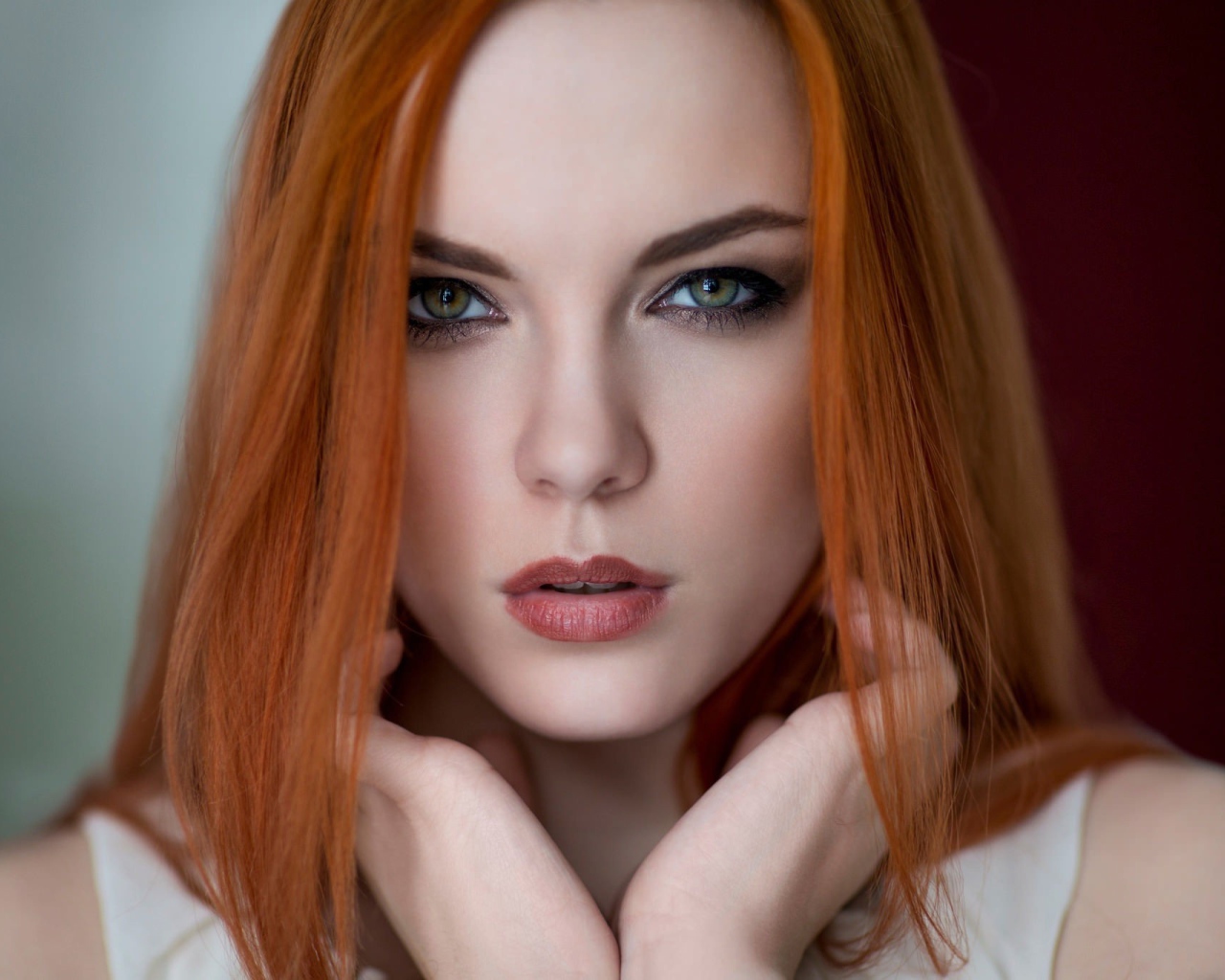 Рыжая модель, фотограф Zara Axeronias