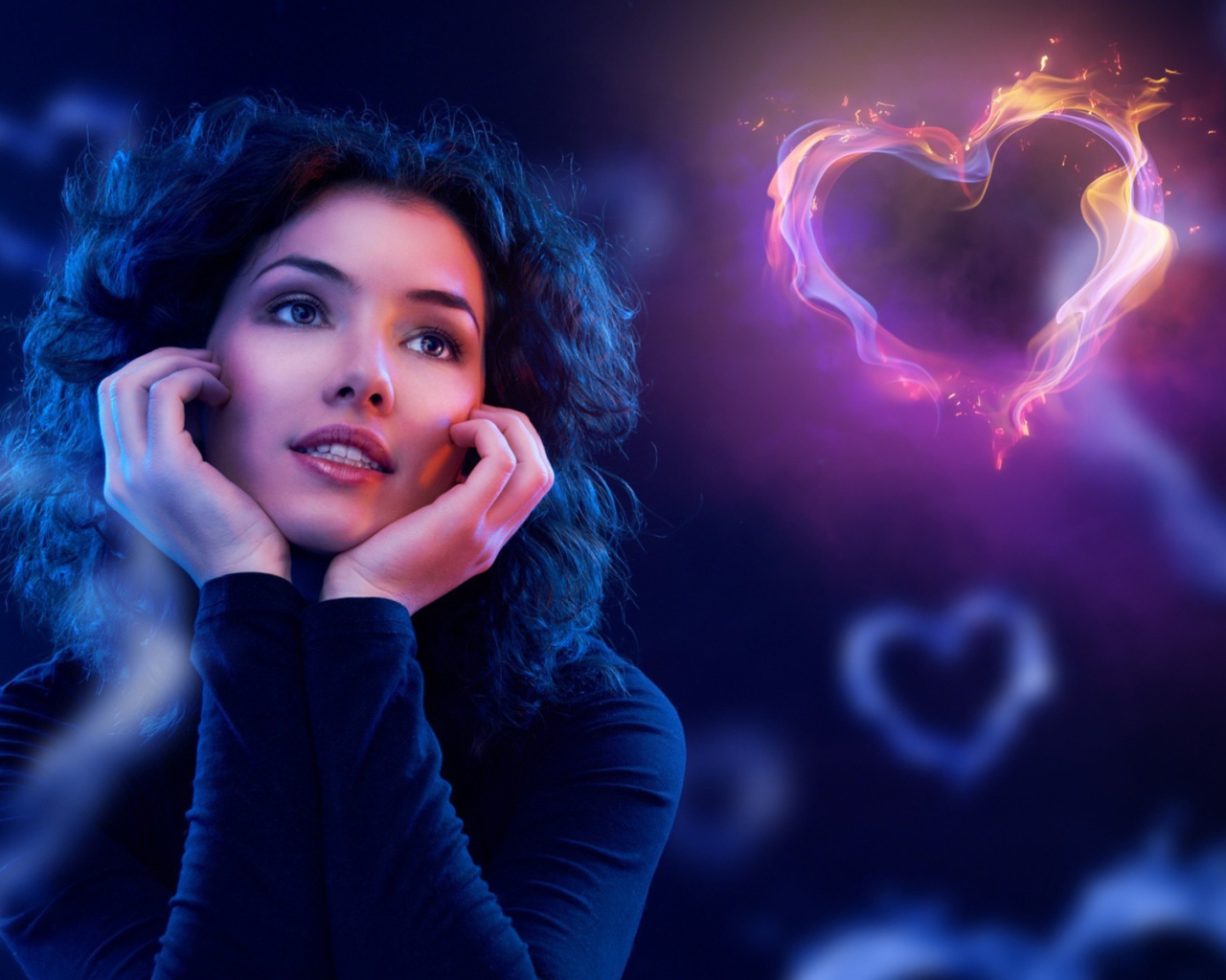 Девушка мечтает о любви