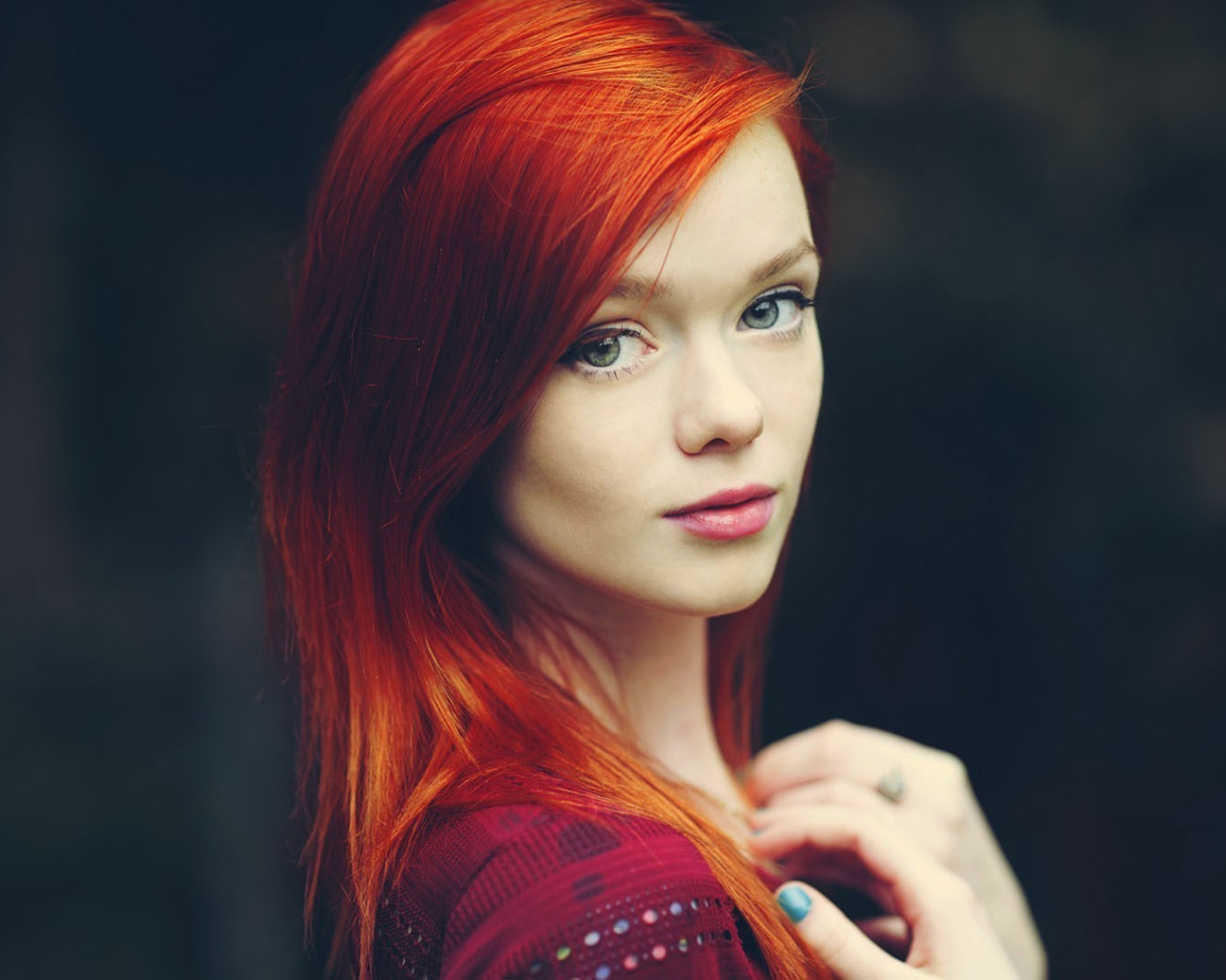 Зеленоглазая модель Julie Kennedy