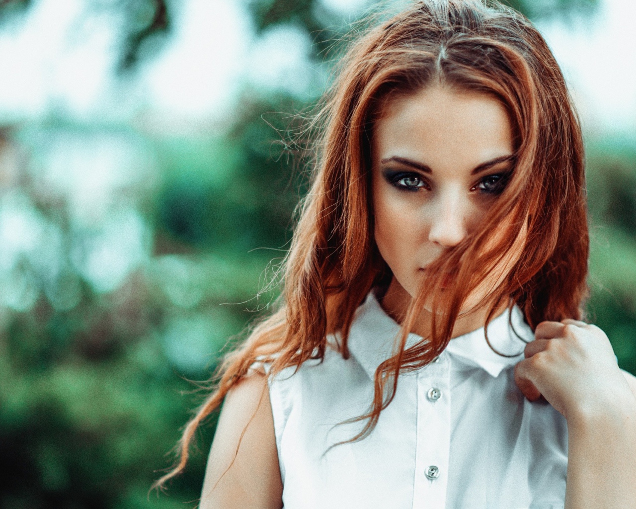 Рыжая модель Алла Бергер