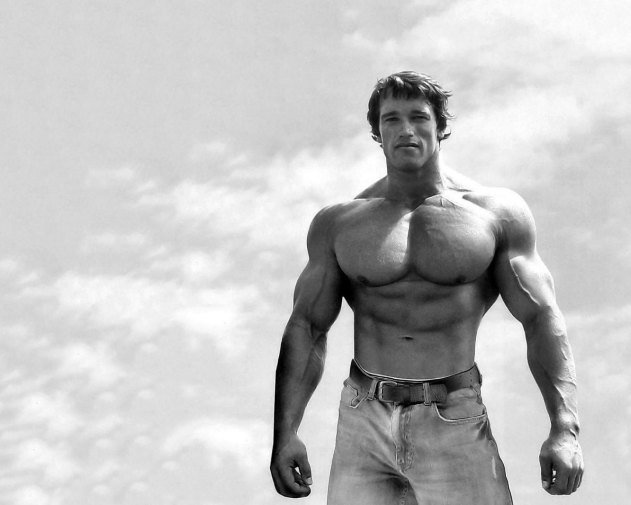 Arnold Schwarzenegger in his youth