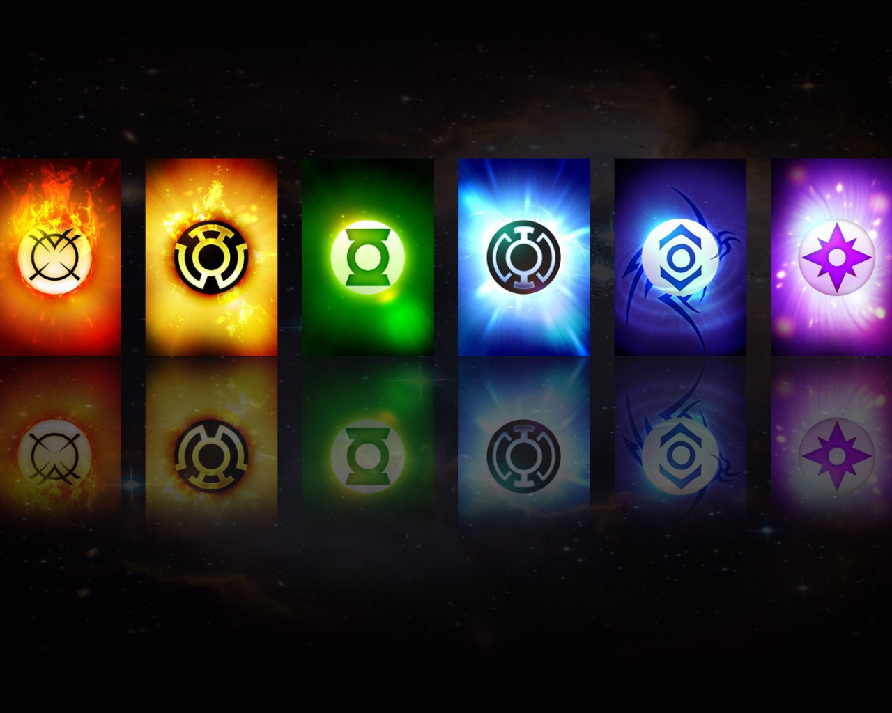 Карточки супергероев из фильма Зелёный Фонарь