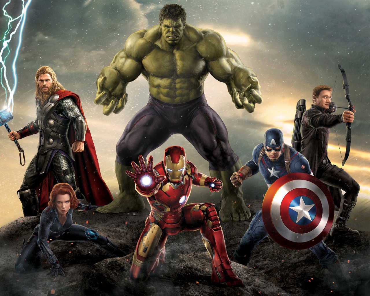 Герои фильма Мстители Эра Альтрона