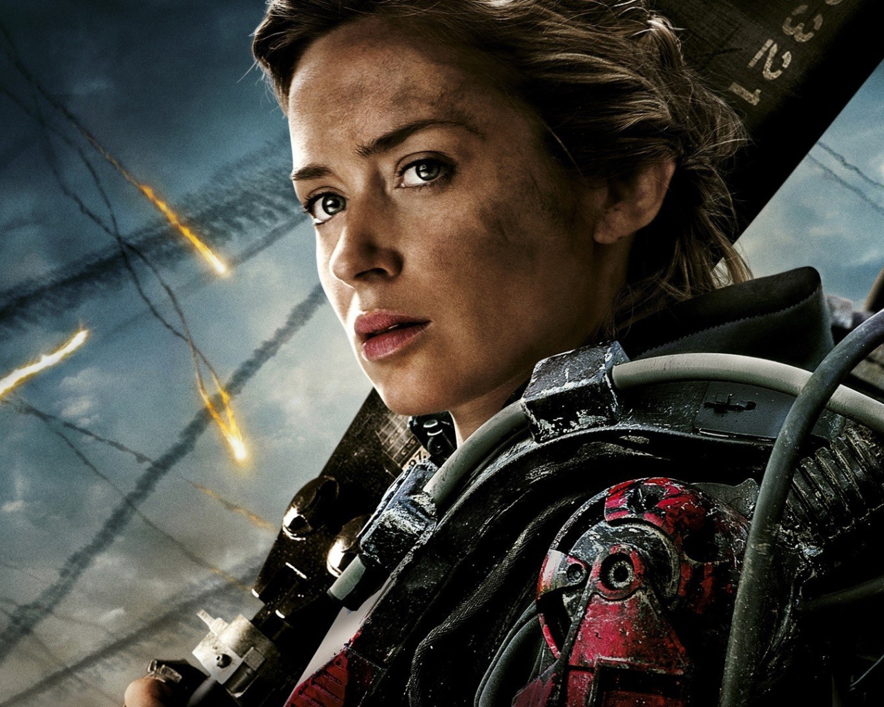 Девушка солдат из фильма Грань будущего