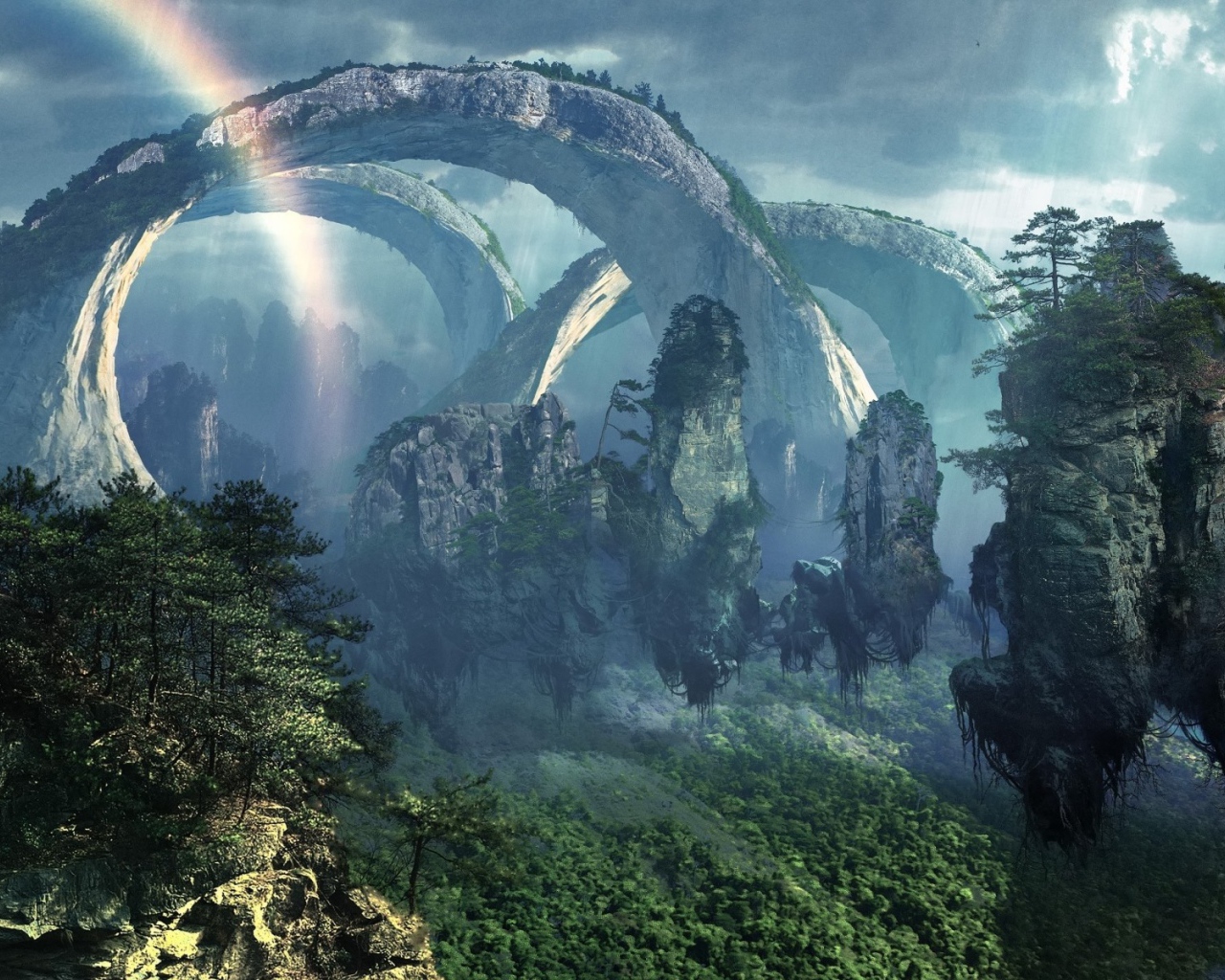 Горный пейзаж из фильма Аватар