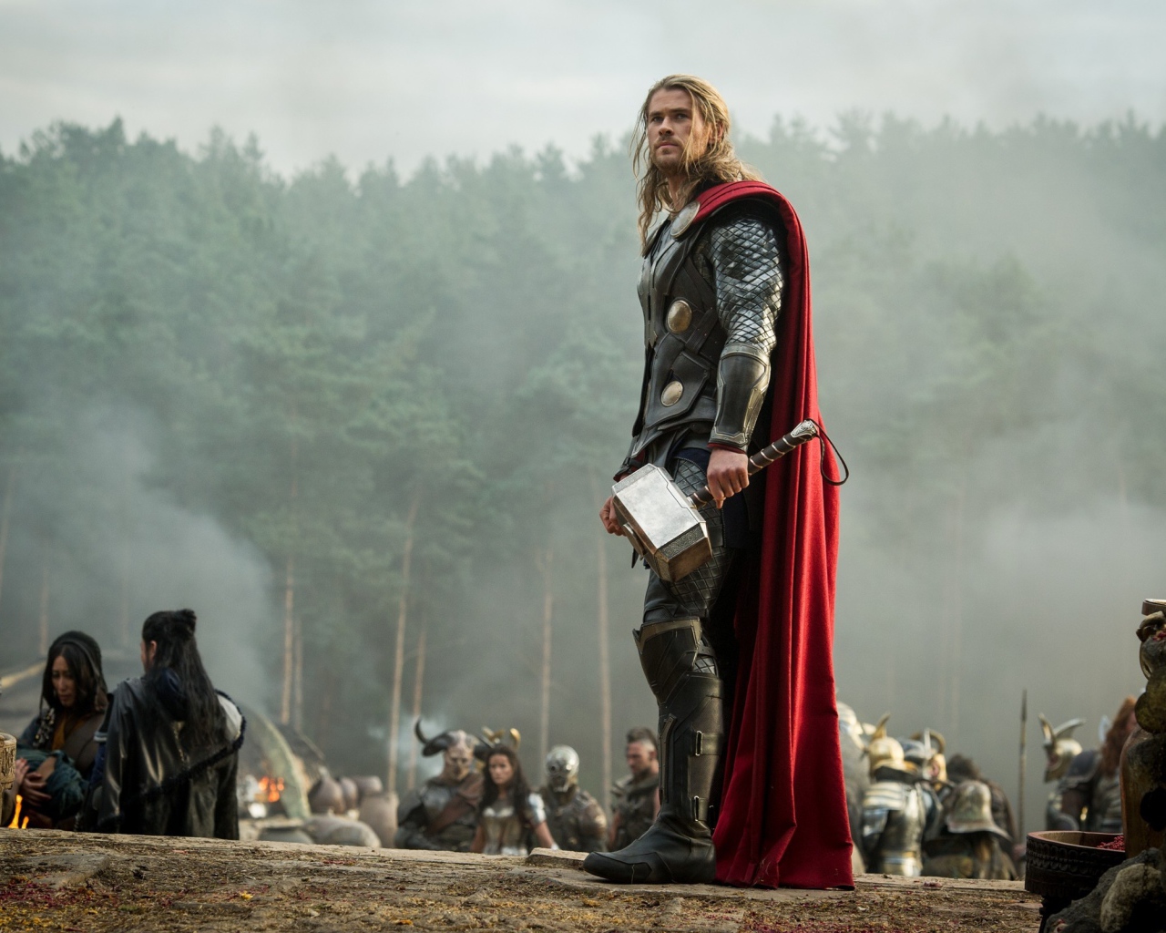 Съемочная площадка фильма Тор