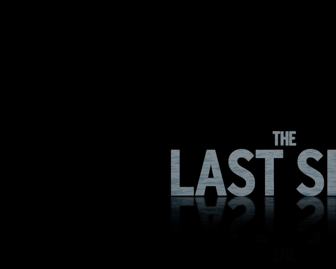 Последний корабль, черный фон