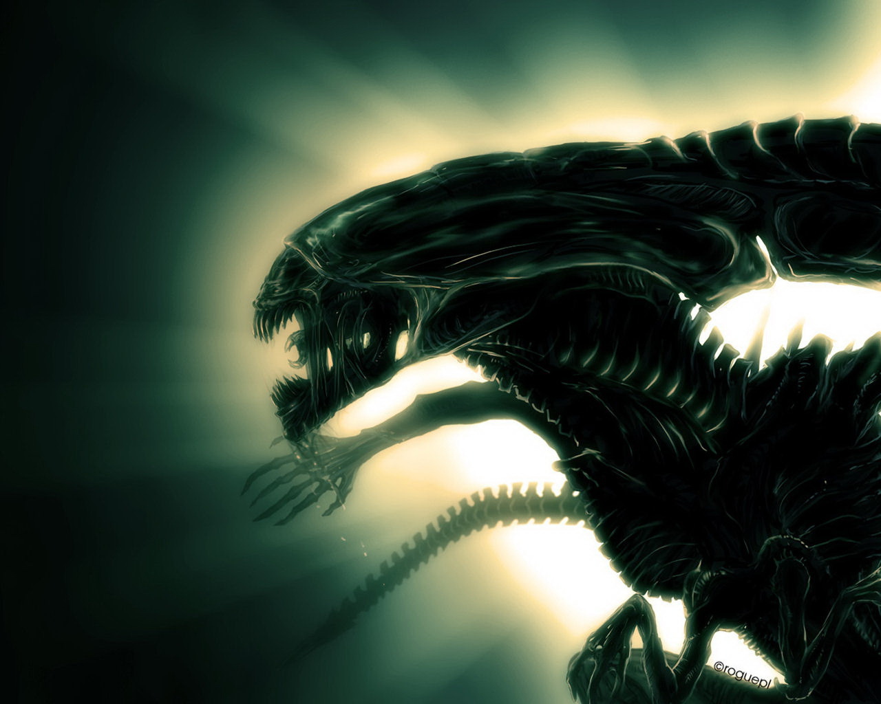 	   Frame from the movie Alien