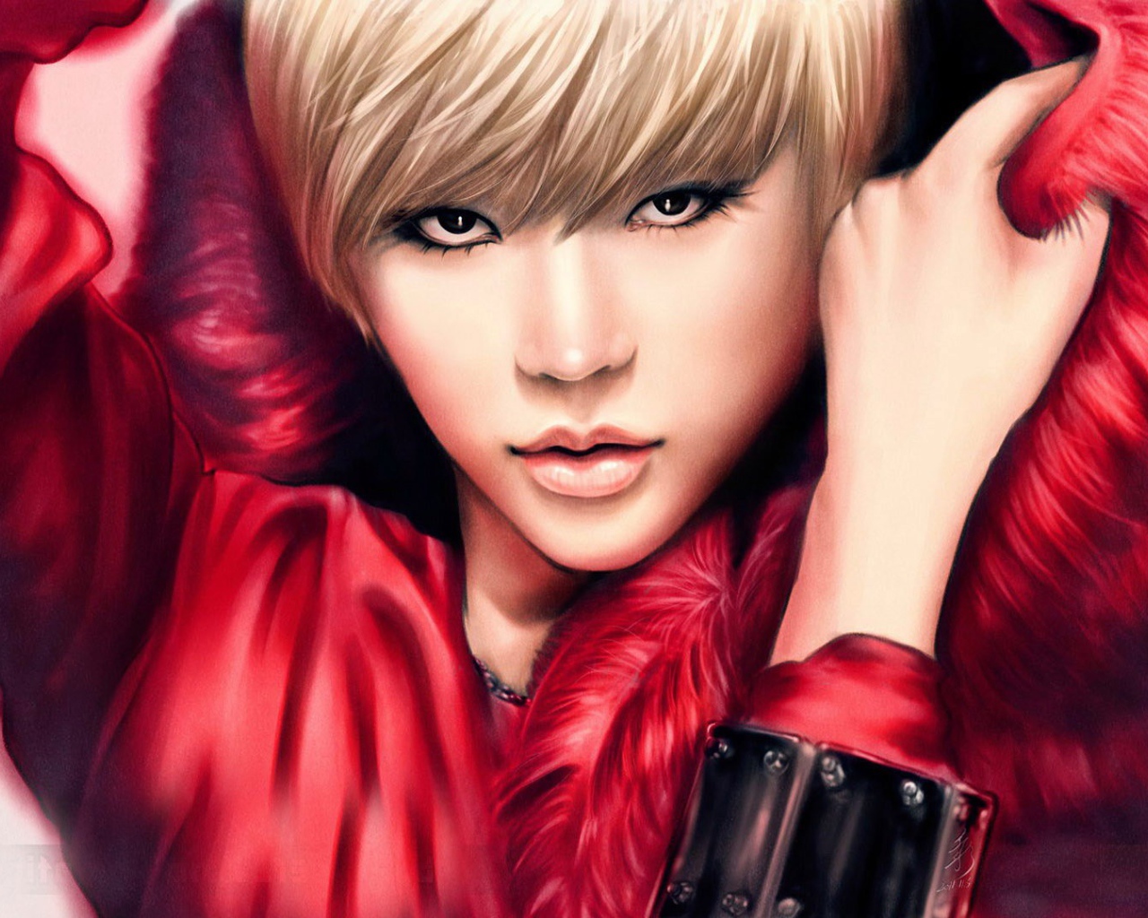 Блондинка в меховой накидке, группа Girls’ Generation