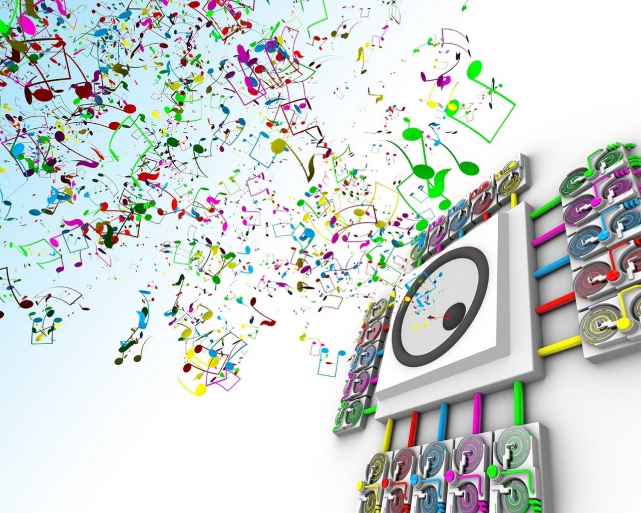 Звуки музыки из динамиков