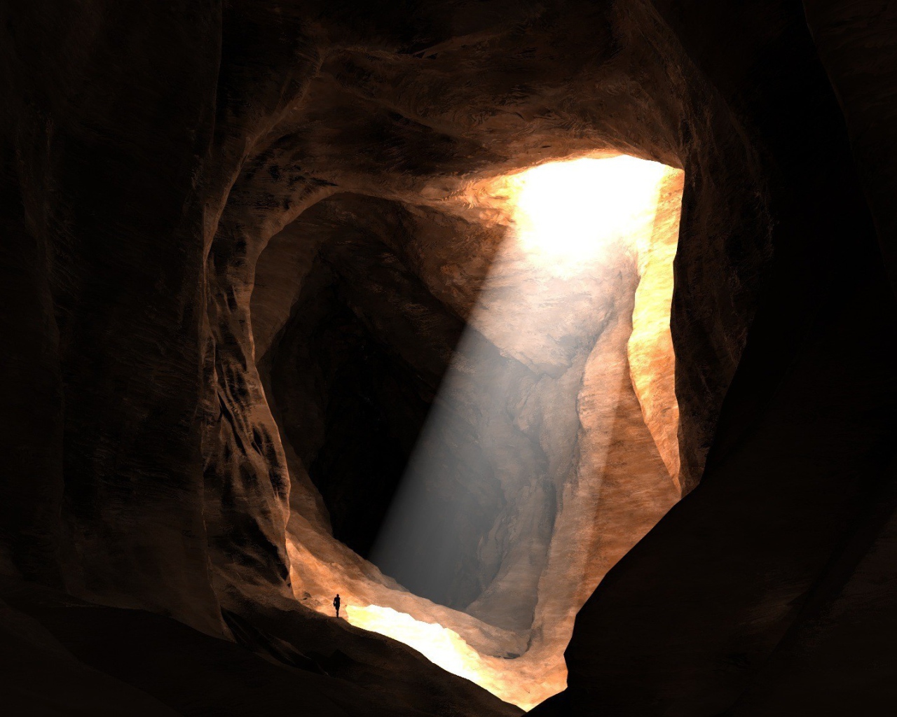Луч света пещера