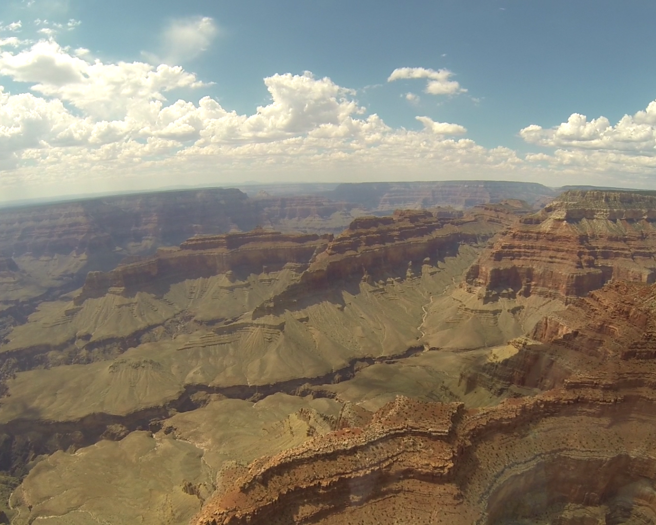 Полет над каньонами в Аризоне