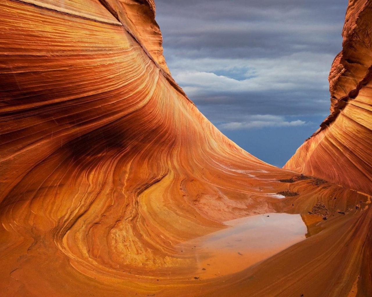 Внутри каньона после дождя