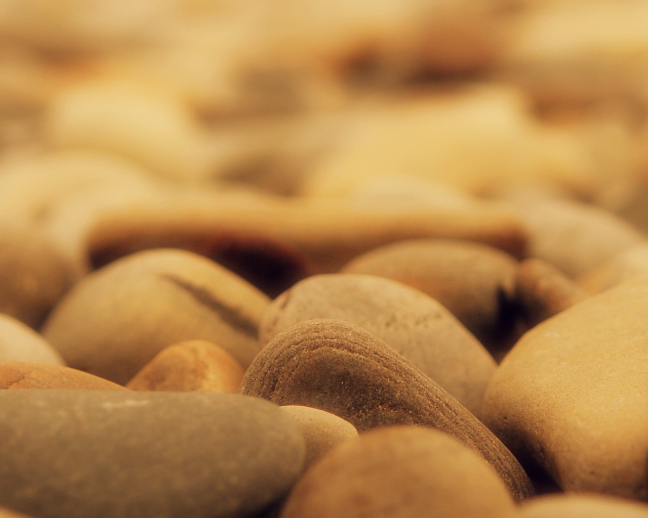 Гладкие коричневые камни