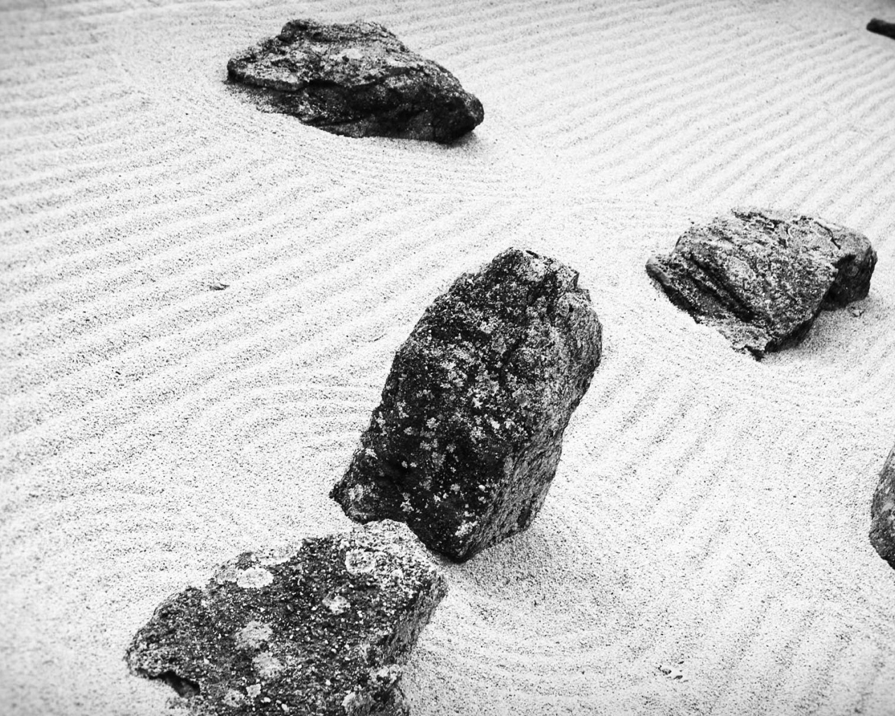 Камни на чистом пляже