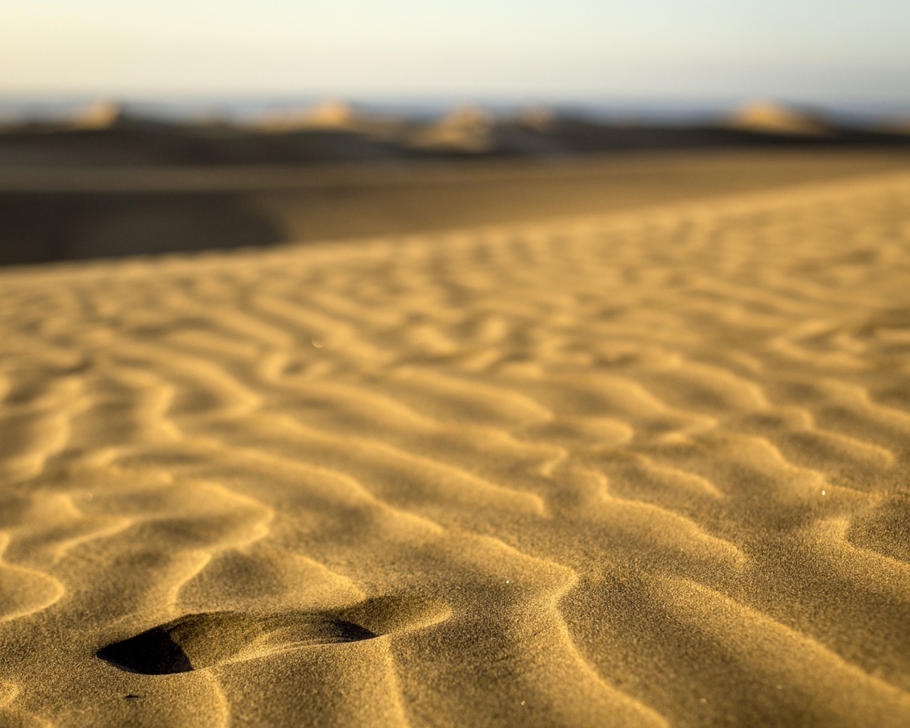 Волны песка на пляже