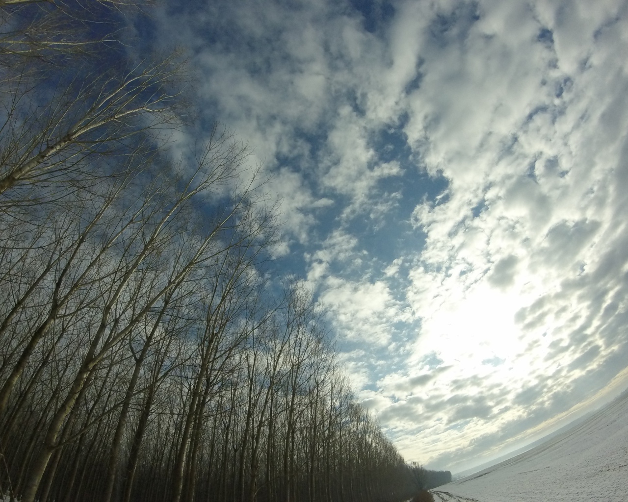 Облака в весеннем небе