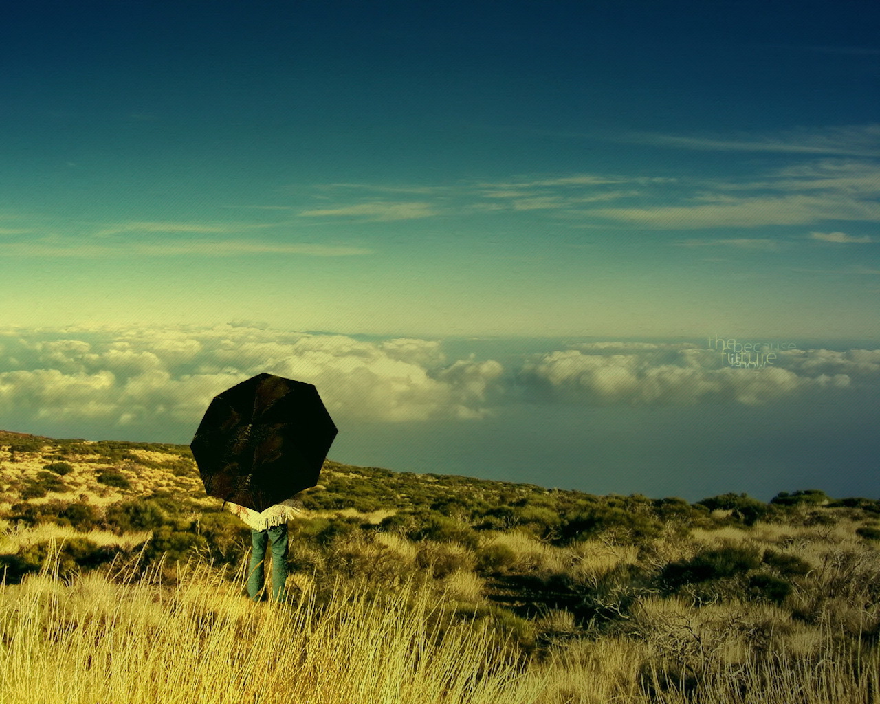 Человек выше облаков