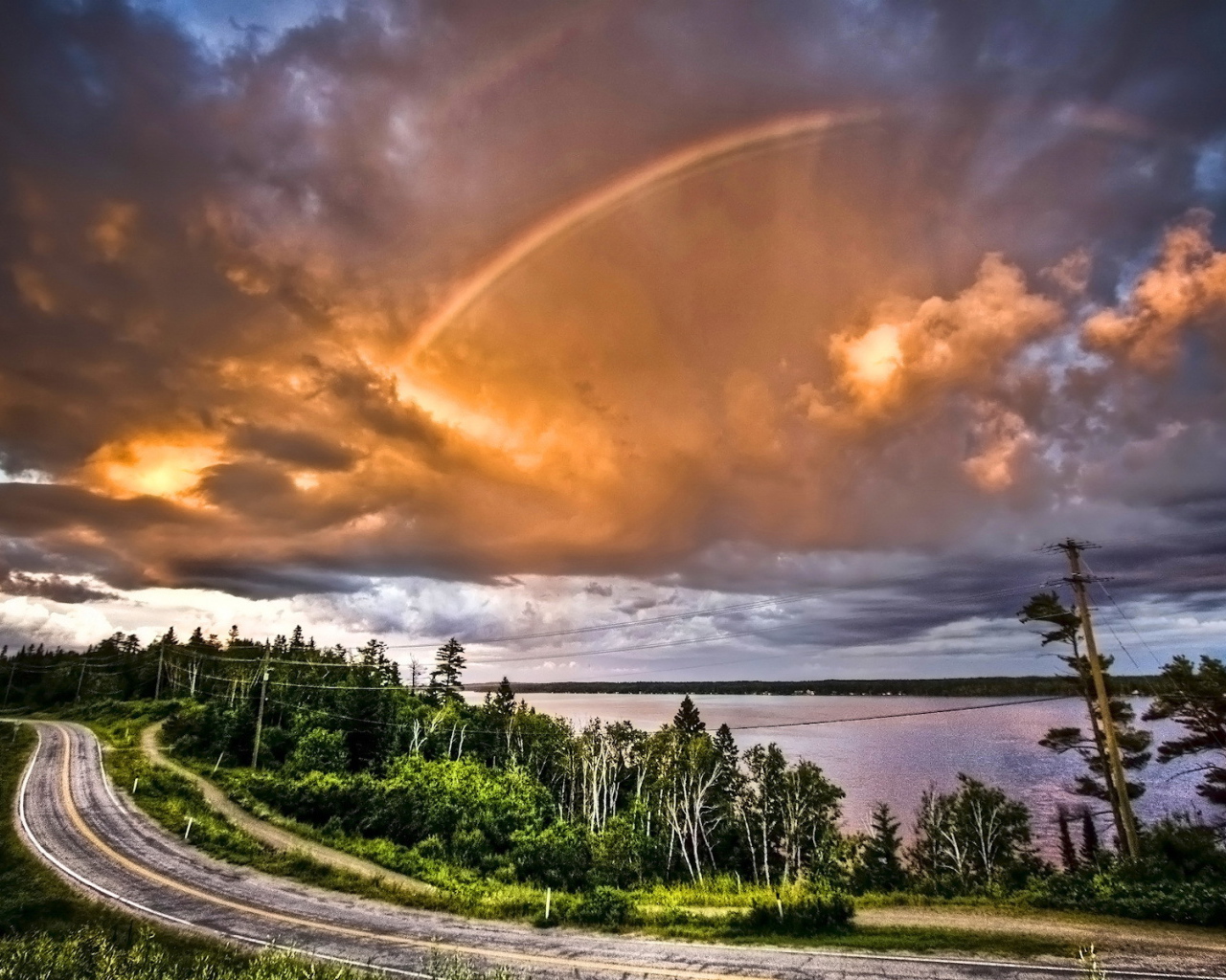 Радуга в облаках