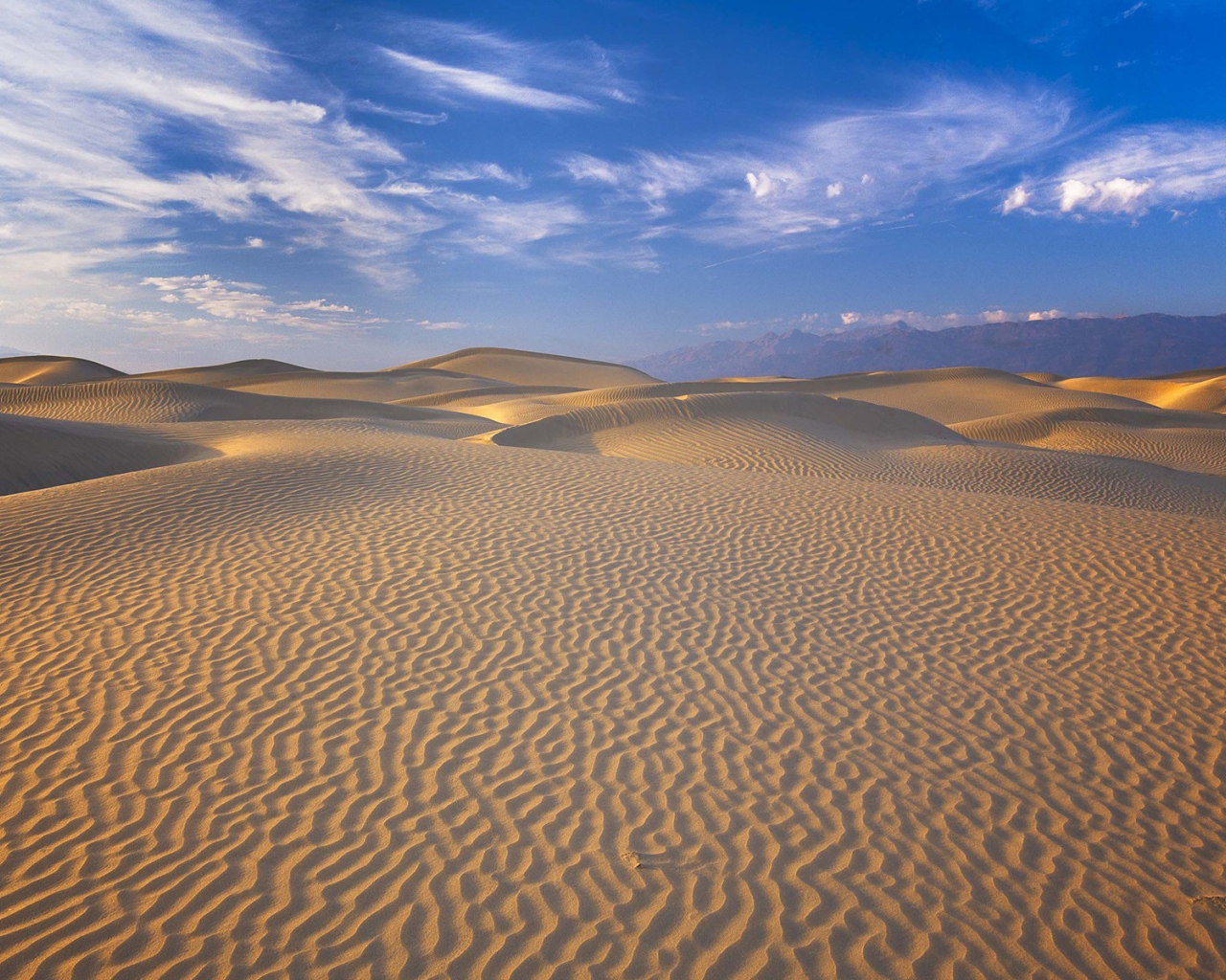 Рябь песка в Долине смерти