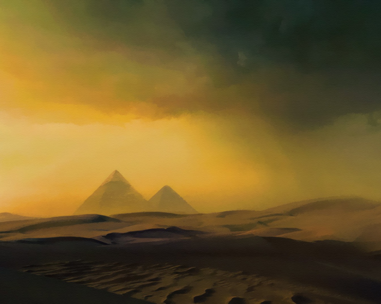 Песчаная буря в Египте