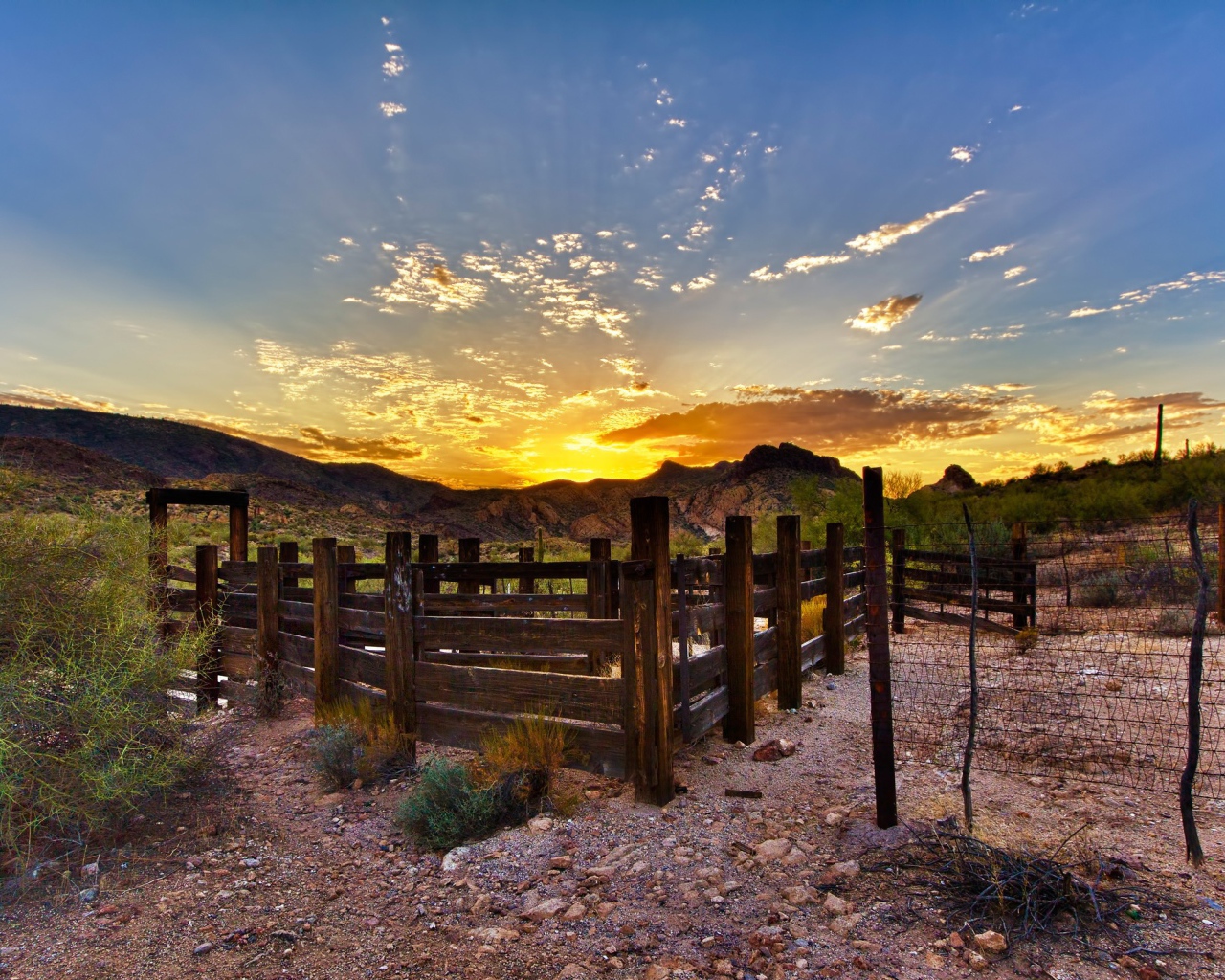 Загоны для животных в горах