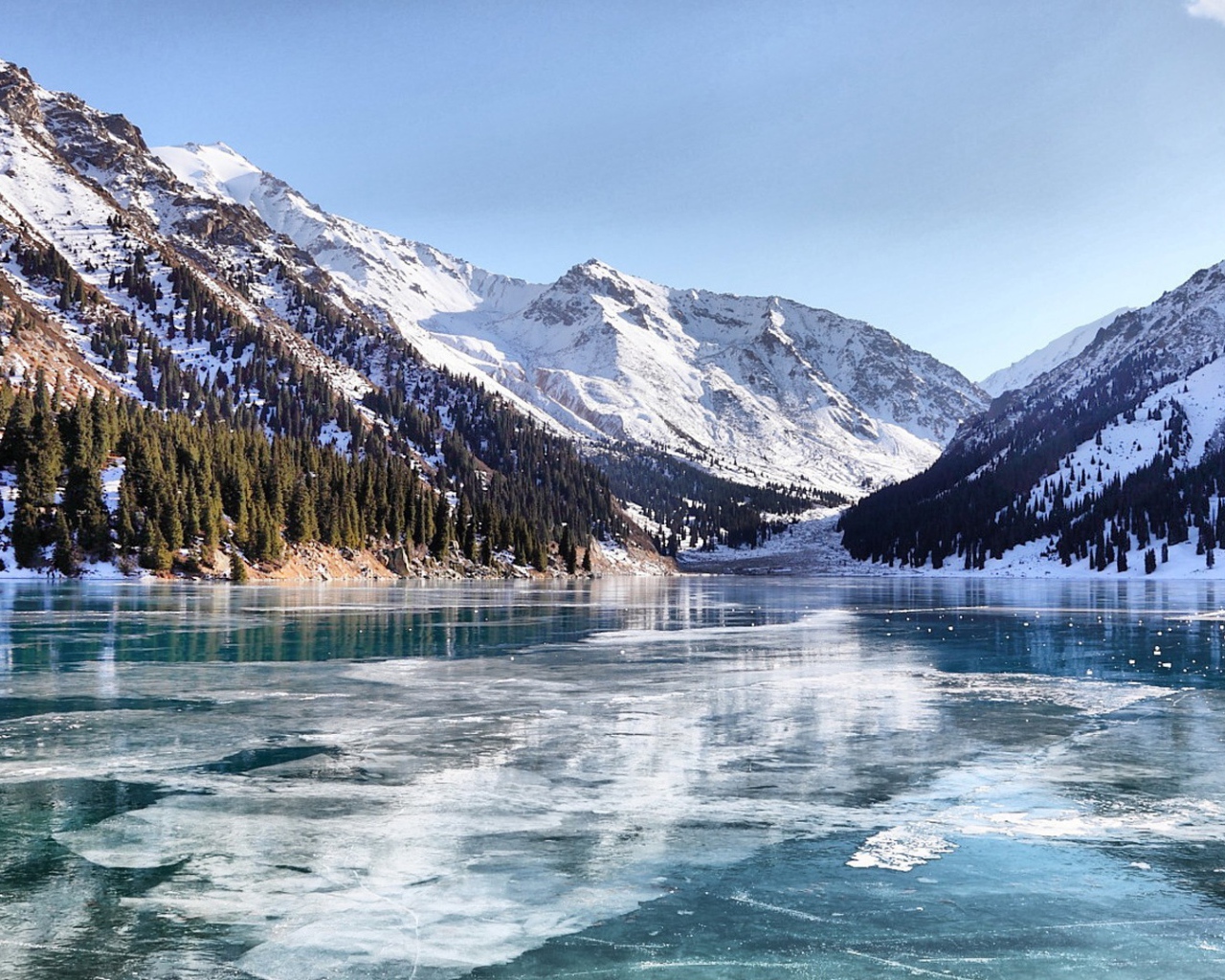 Ледоход на горной реке
