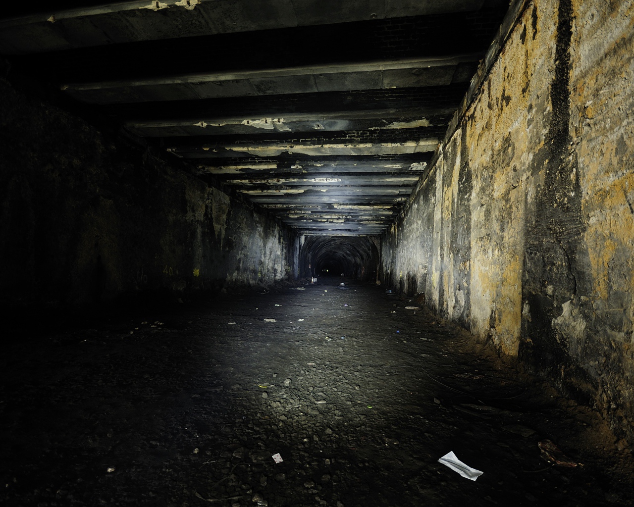 Угольная выработка в шахте