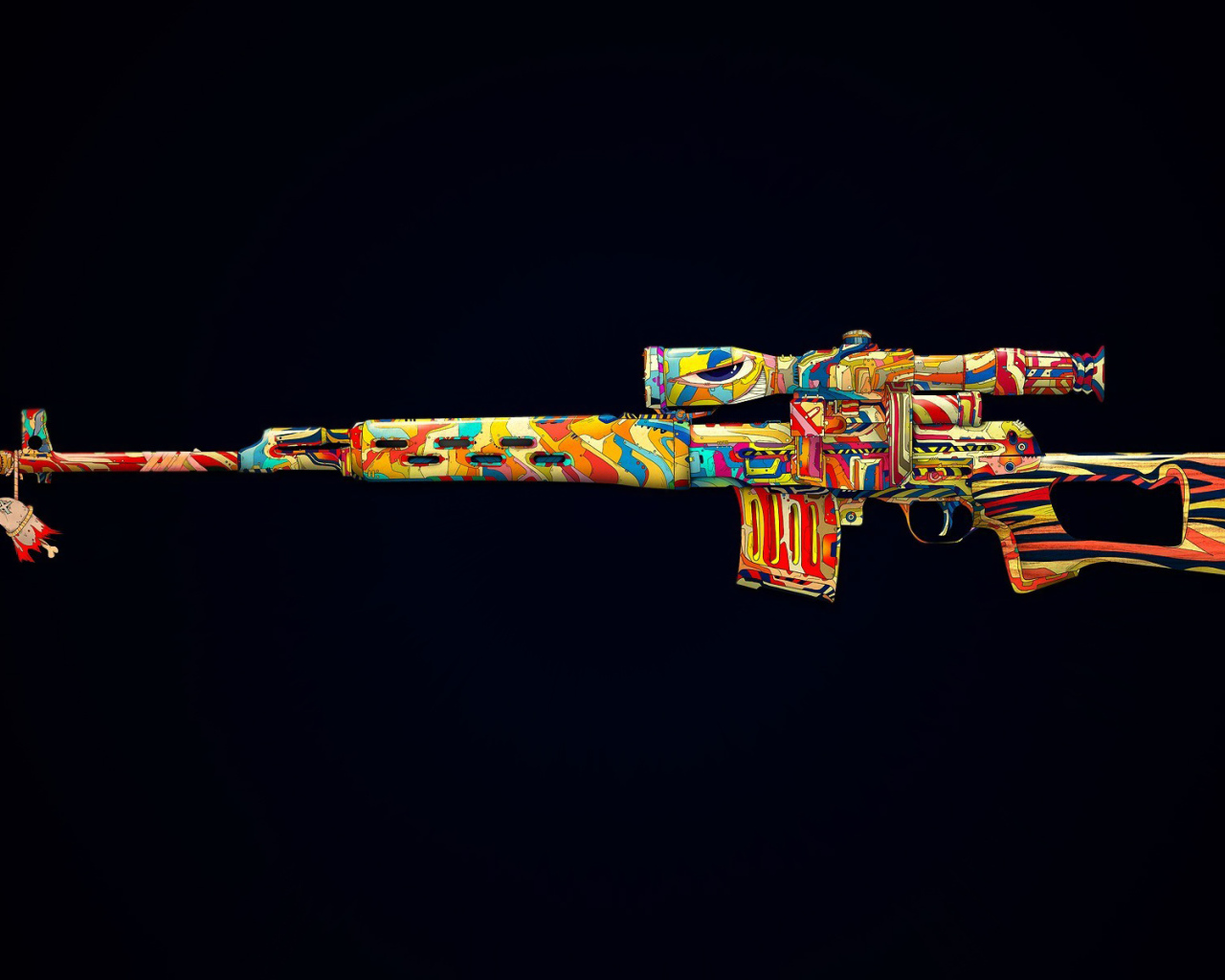 Стильная снайперская винтовка