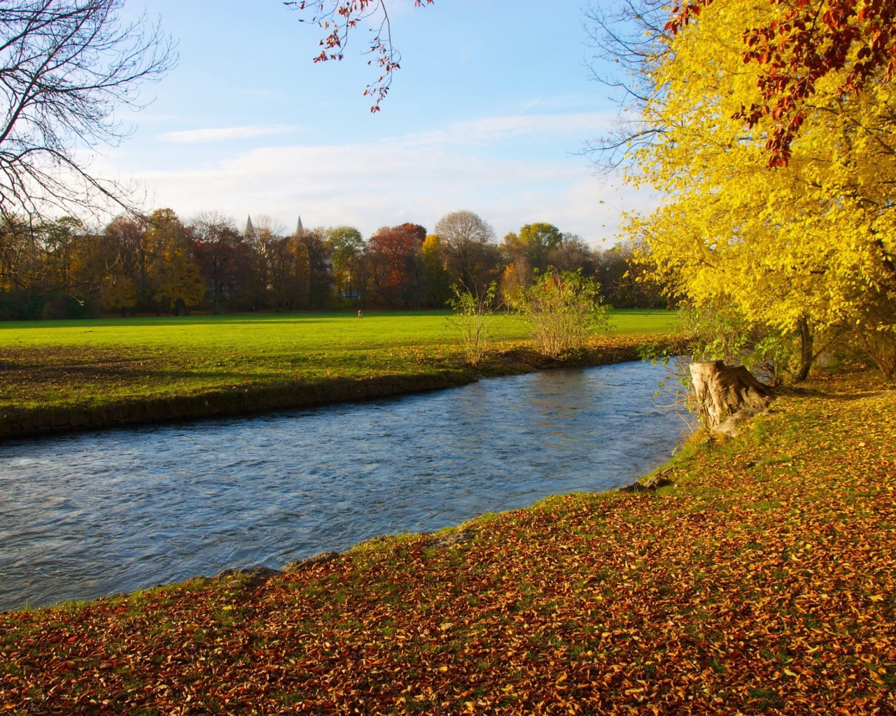 Речушка среди полей