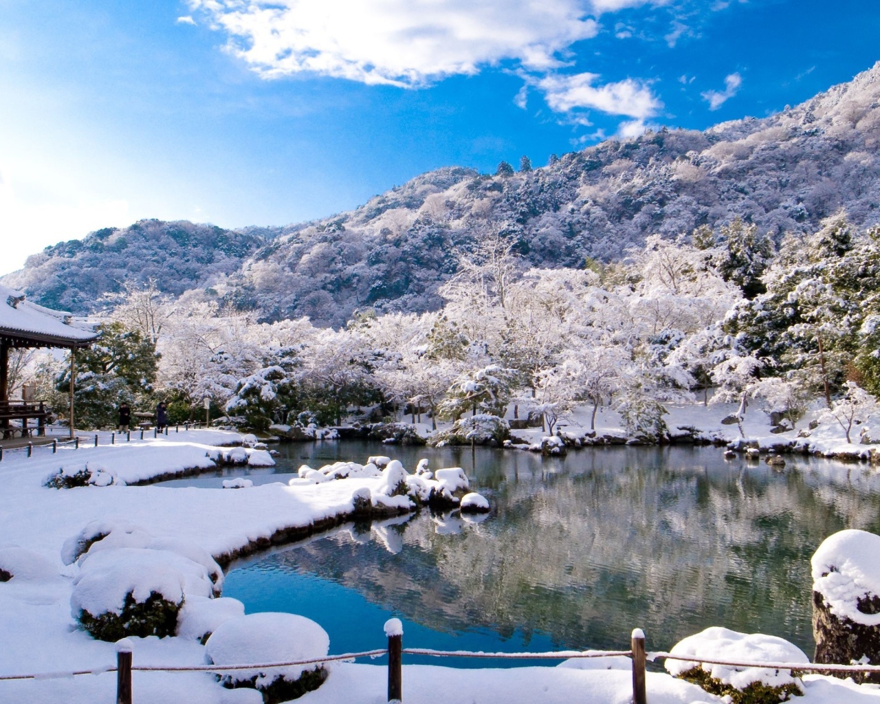 Теплая вода горного озера