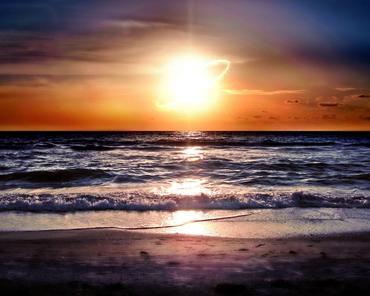 Солнце над океаном