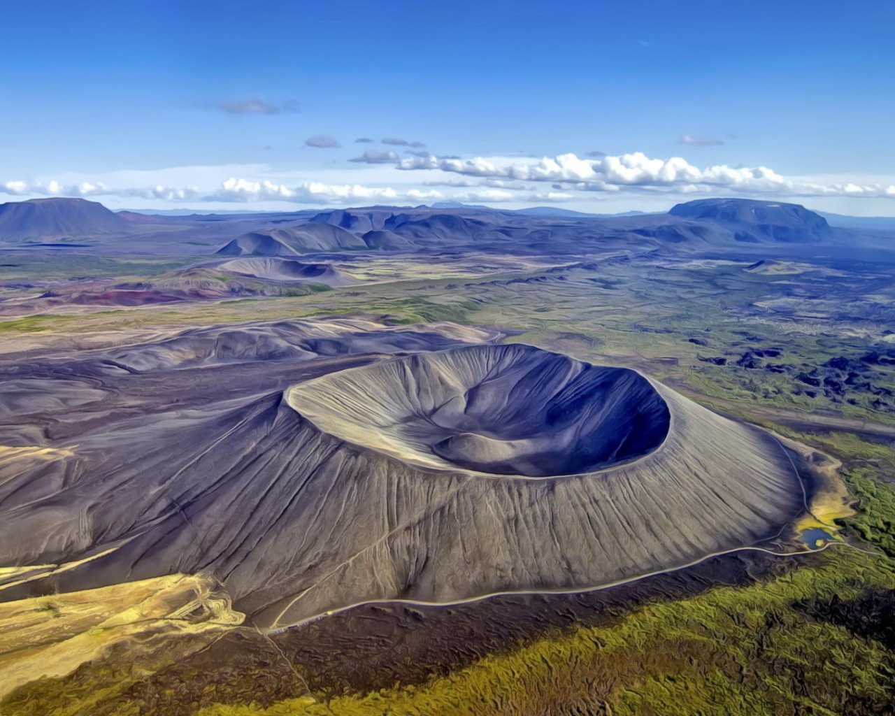 Жерло старого спящего вулкана