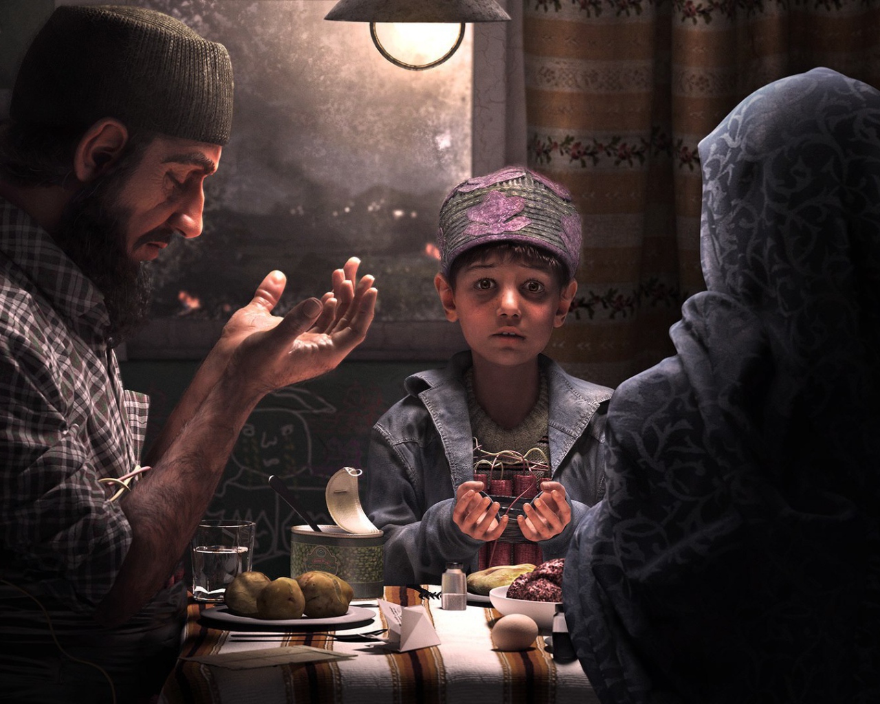 Молитва мусульман перед едой