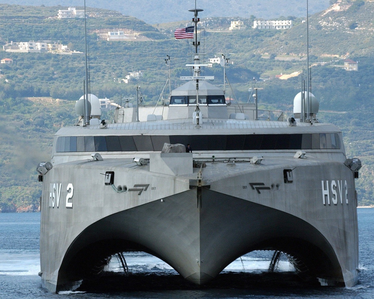 Скоростной военный корабль США