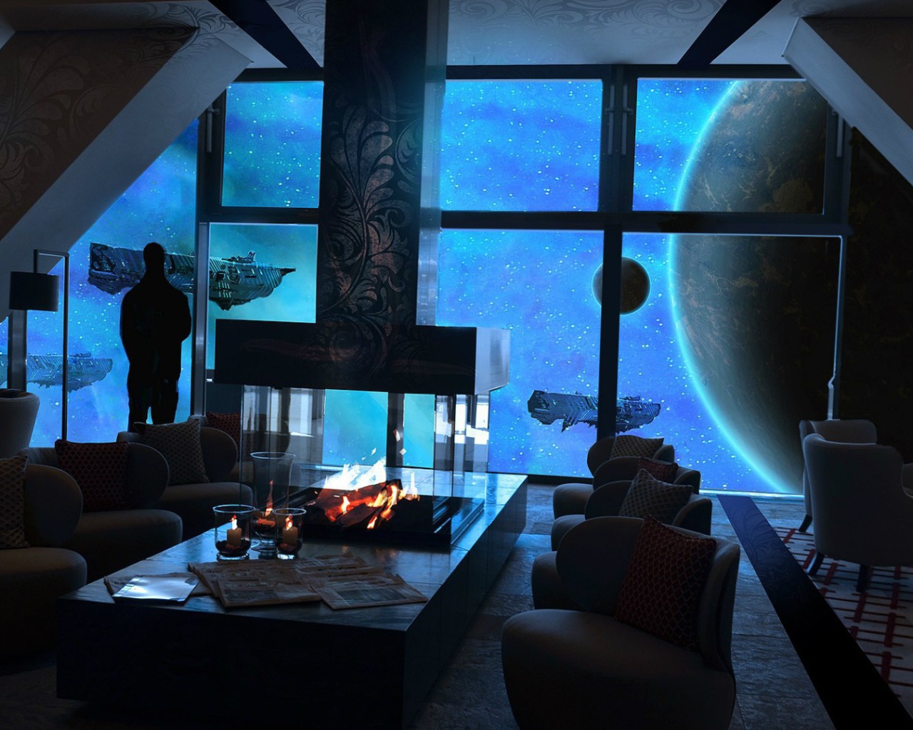 Апартаменты на космической станции