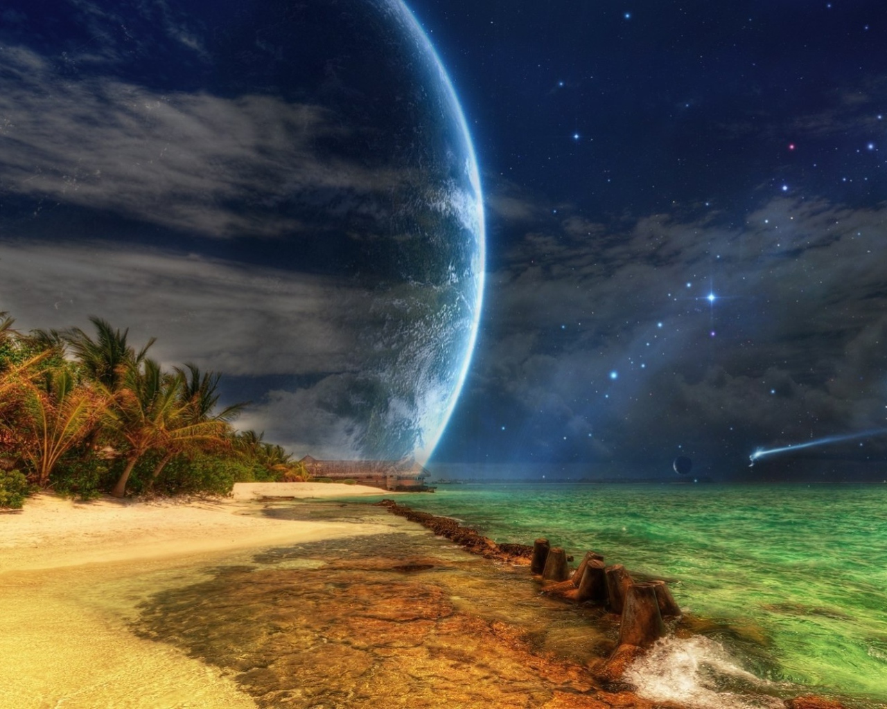 Пляж на другой планете