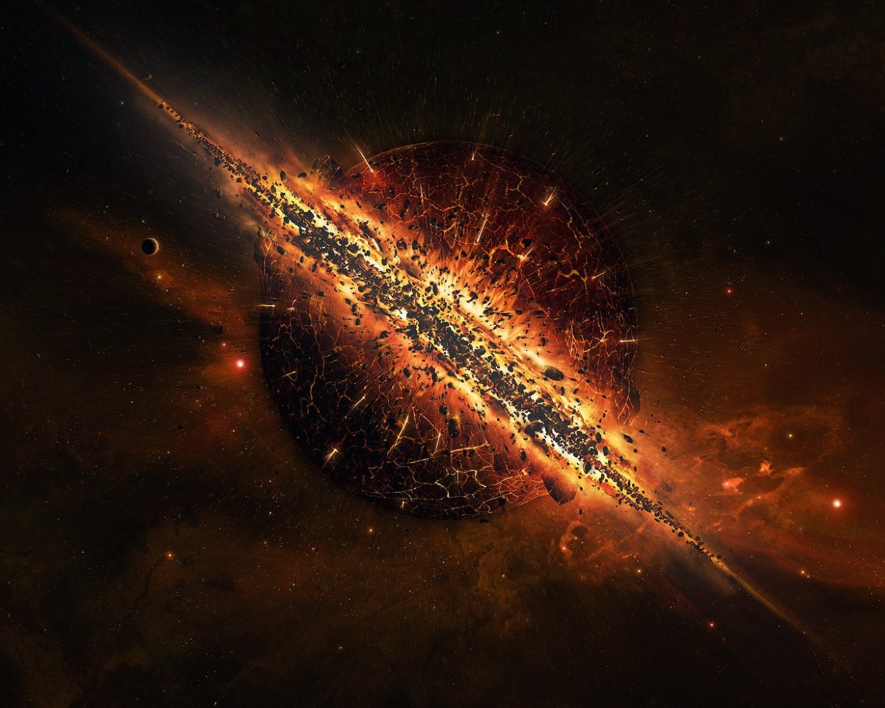 Красивая космическая катастрофа