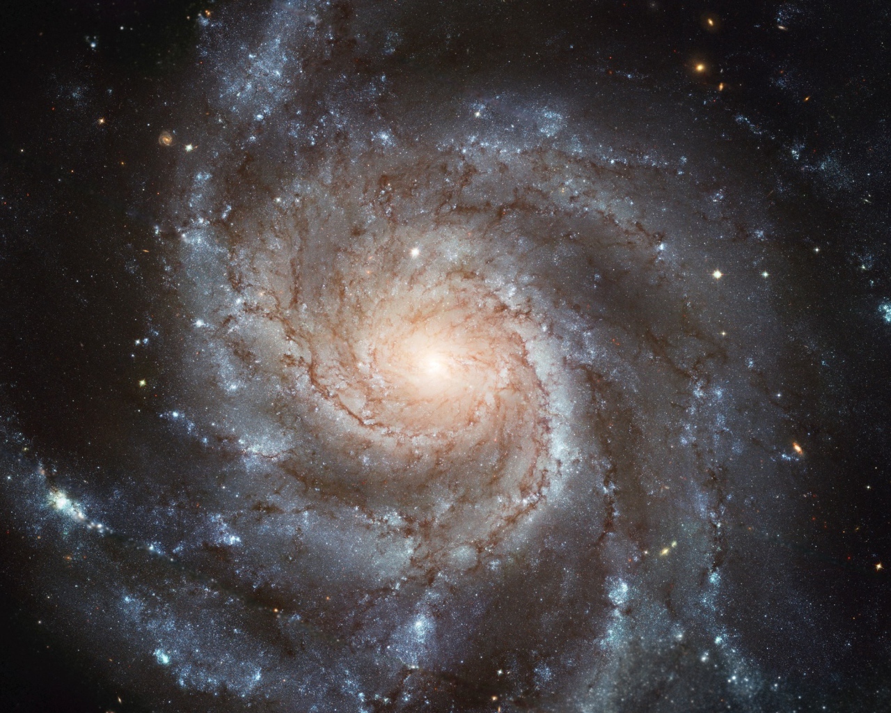 Центр круглой галактики