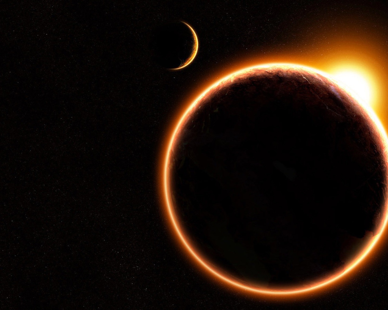 Земля заслоняет Солнце