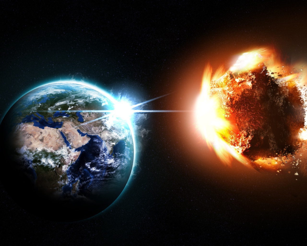 Огненный астероид приближается к Земле