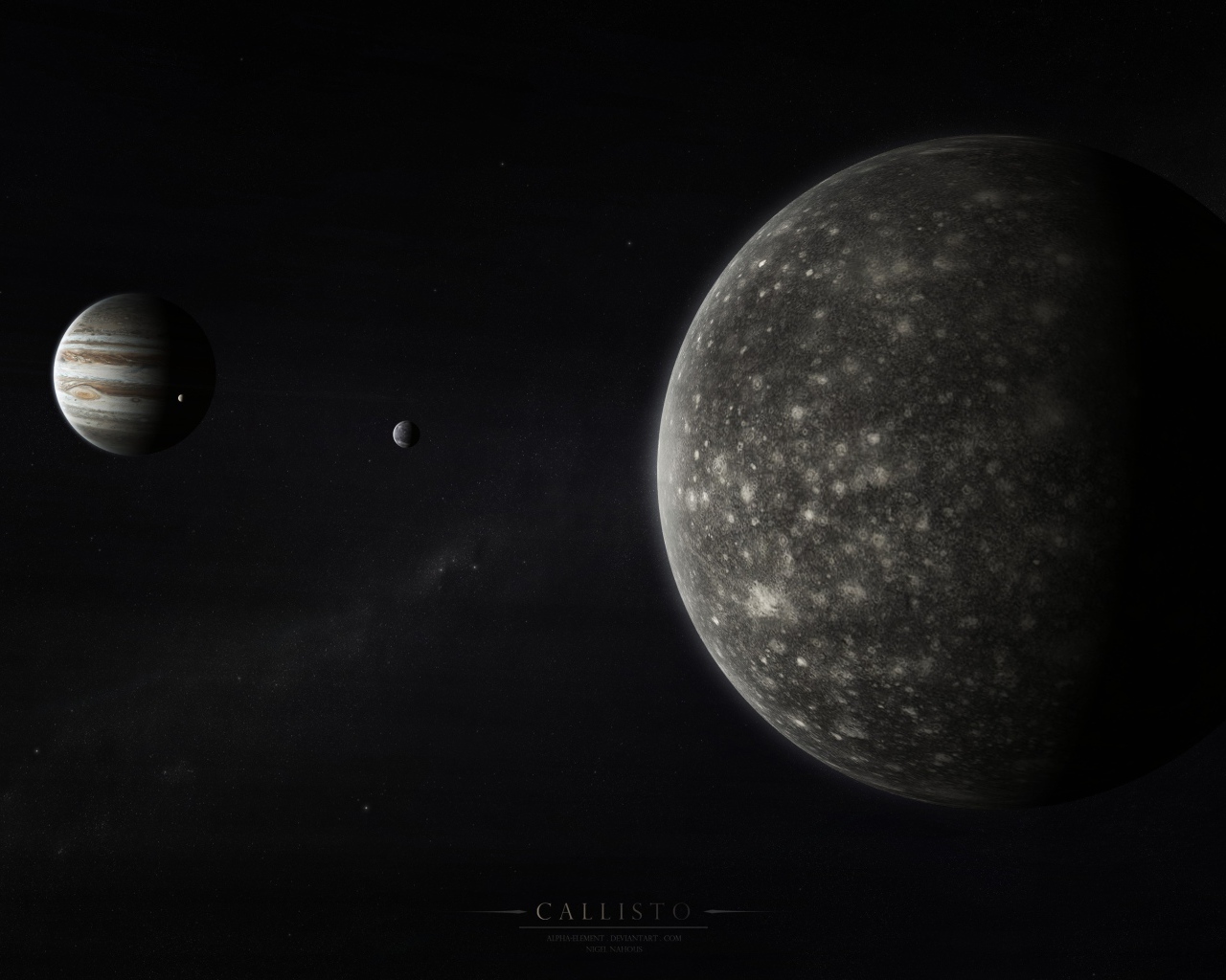 Спутник Юпитера Каллисто