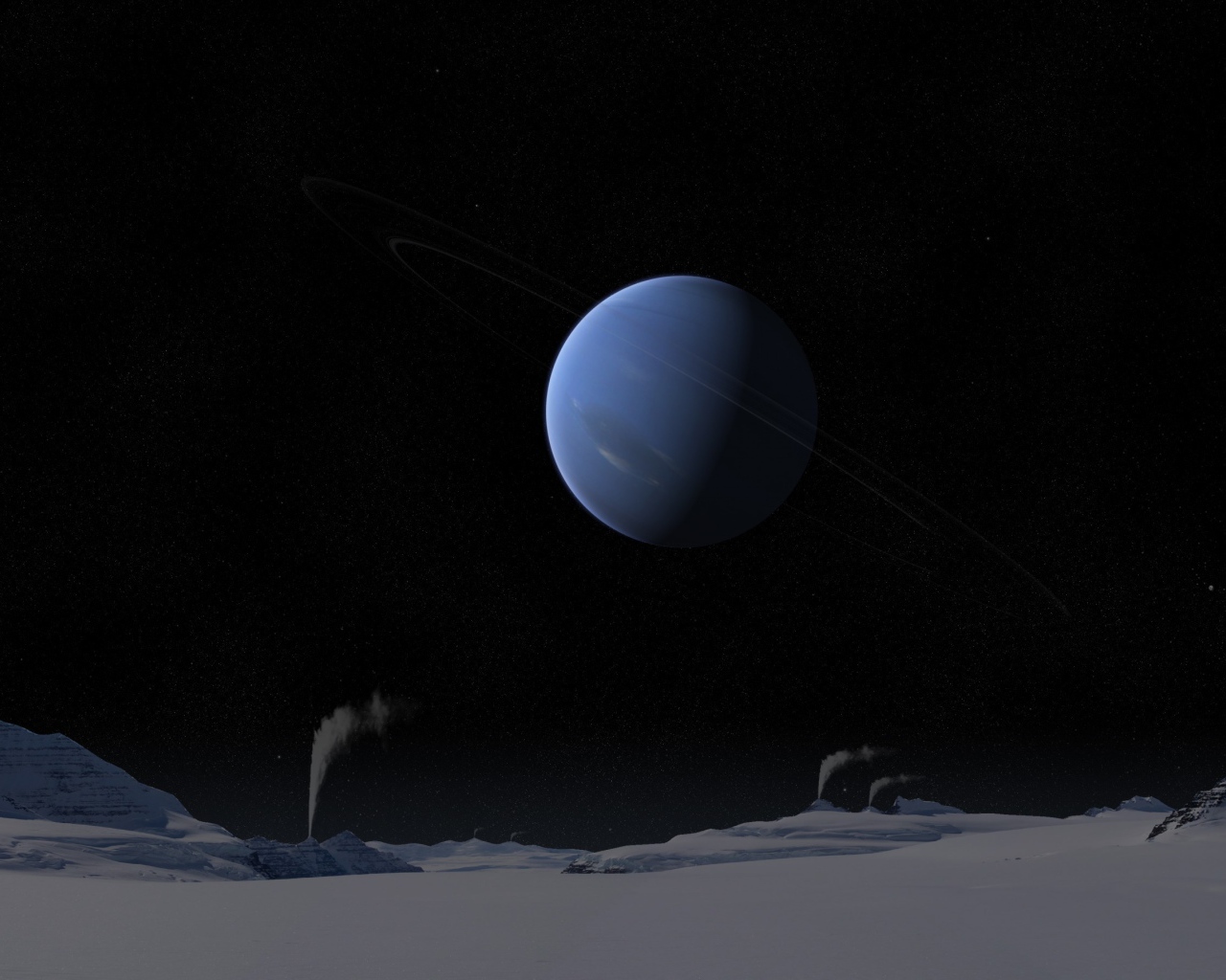 Фото Нептуна со спутника