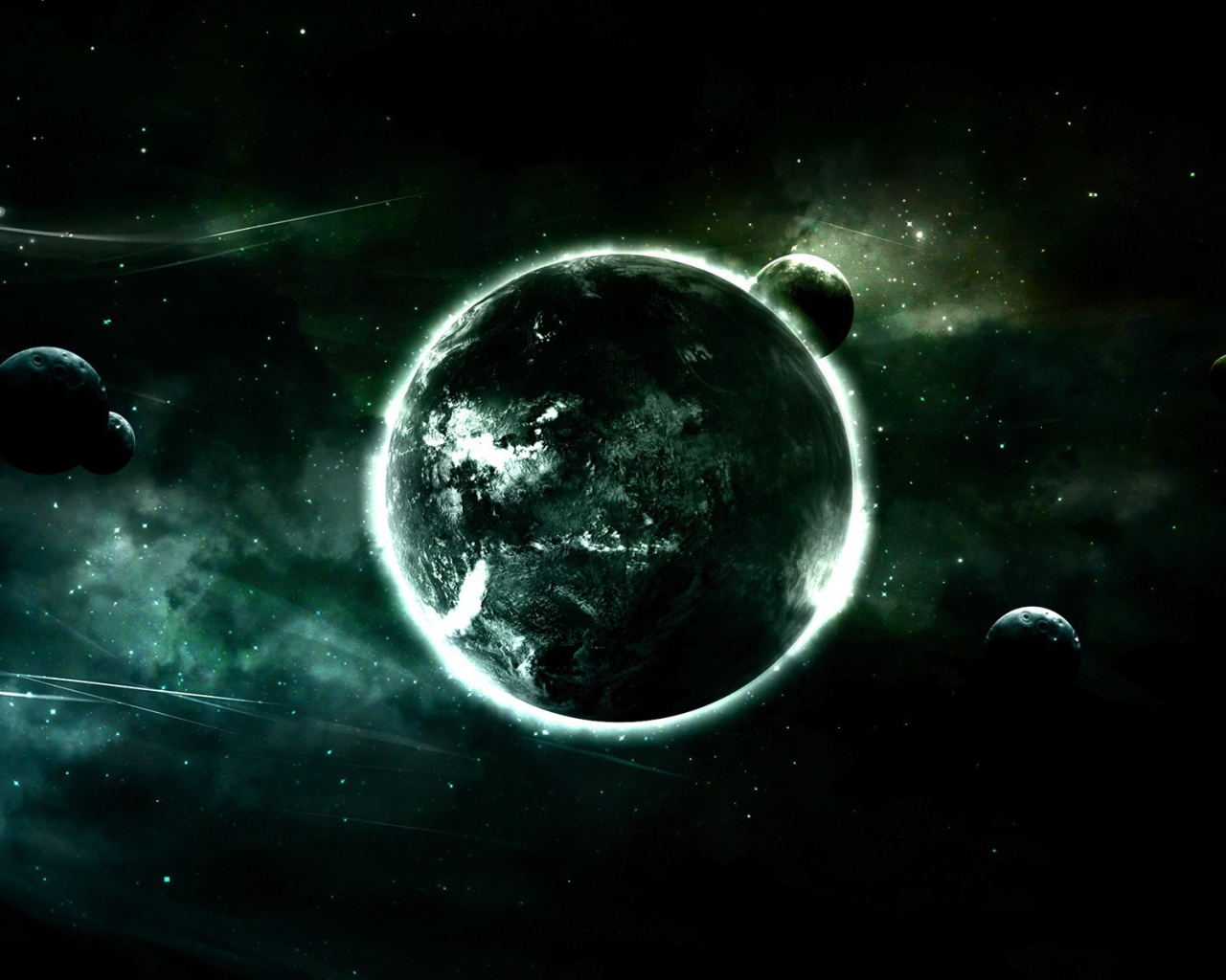 Планета в алмазном кольце