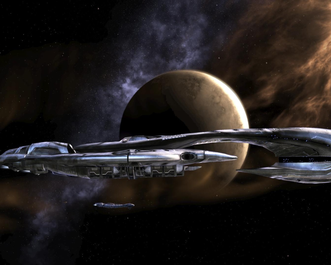 Исследовательский корабль на краю галактики