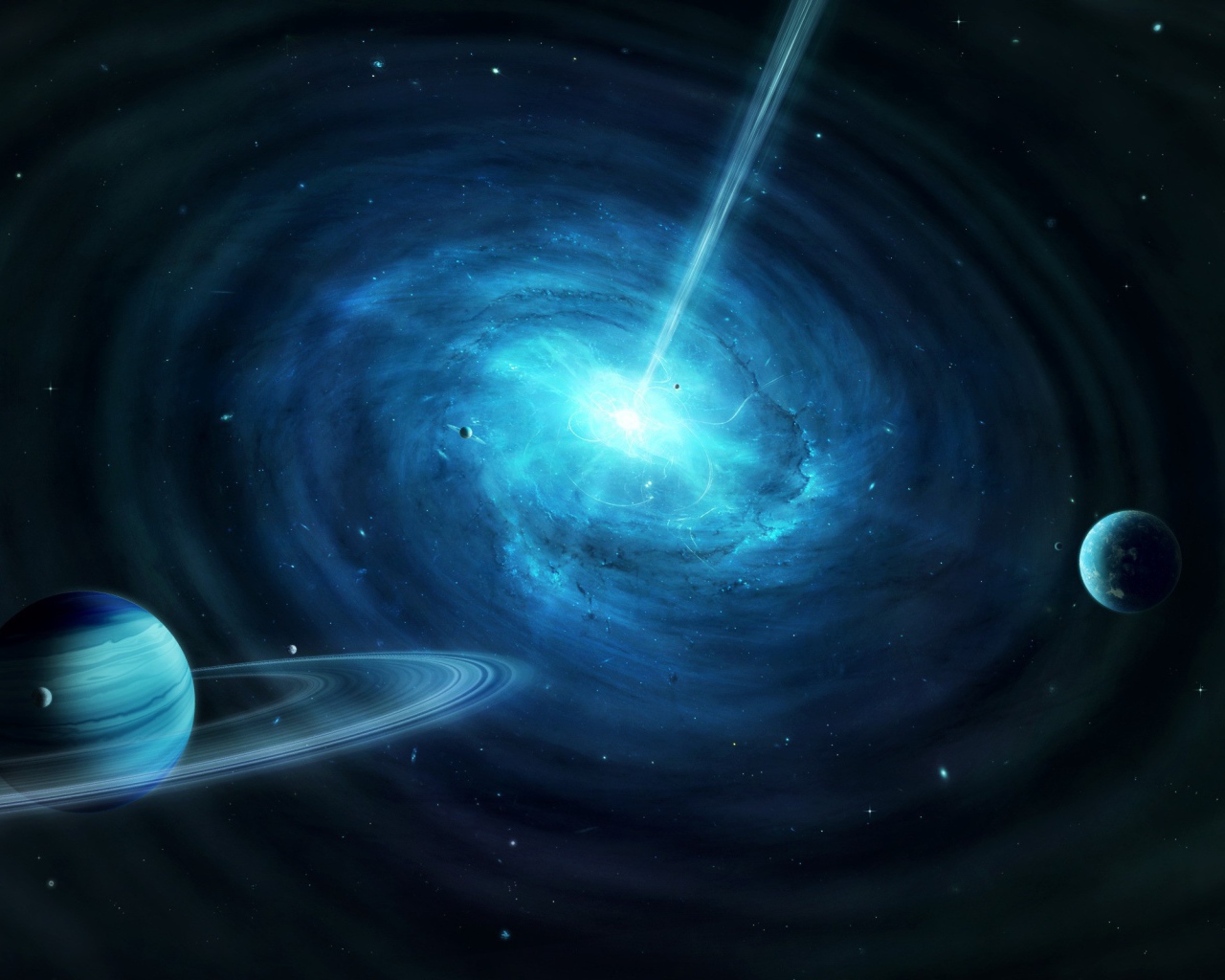 Планетная система квазара