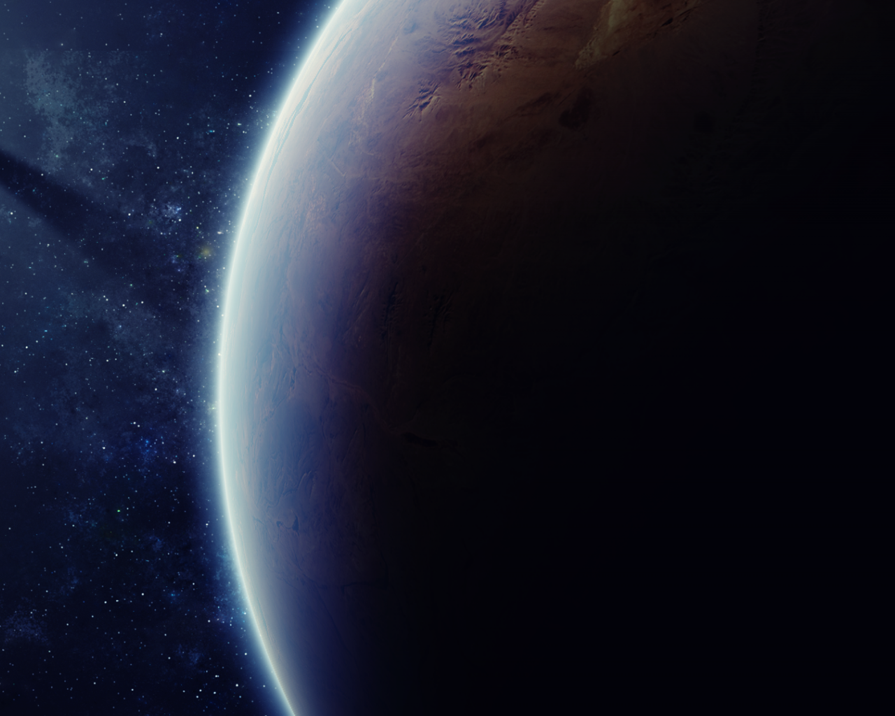 Тень от спутника большой планеты